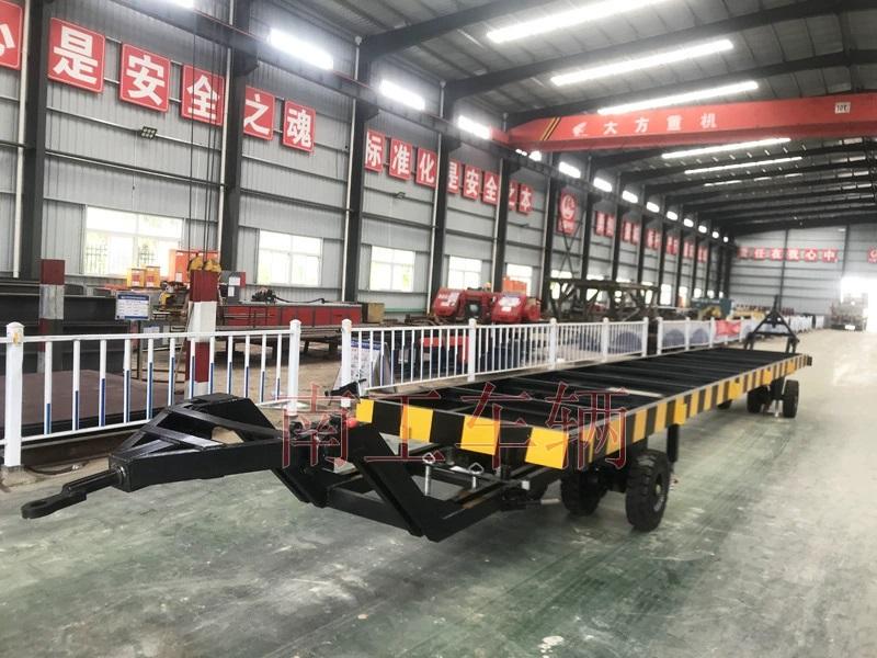 10吨骨架开云(中国) 双牵引集装箱用全挂车