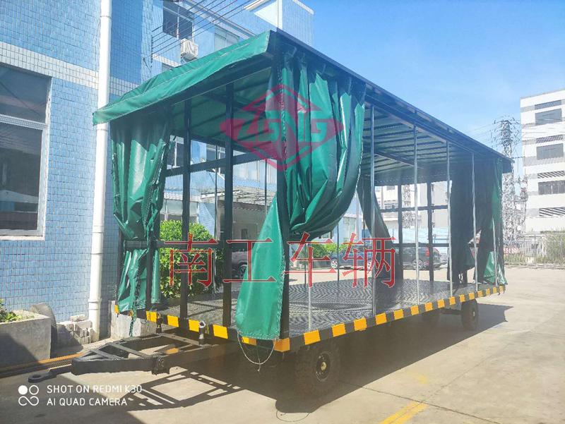 15吨雨篷双牵引开云(中国)篷式工具周转拖车