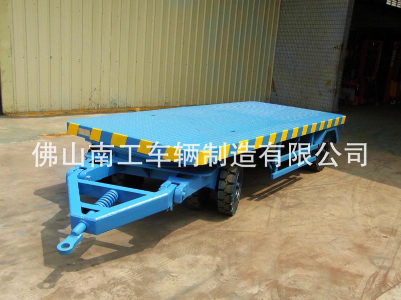 叉车牵引工业平板车 工厂车间周转用10吨开云(中国)